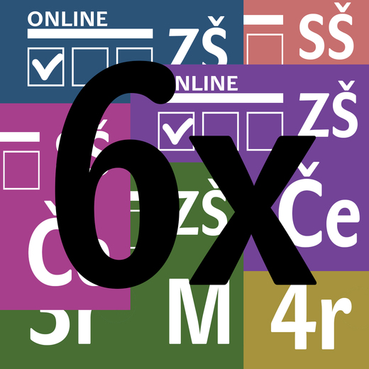 Sada 6 testů - 3x Če, 3x Ma